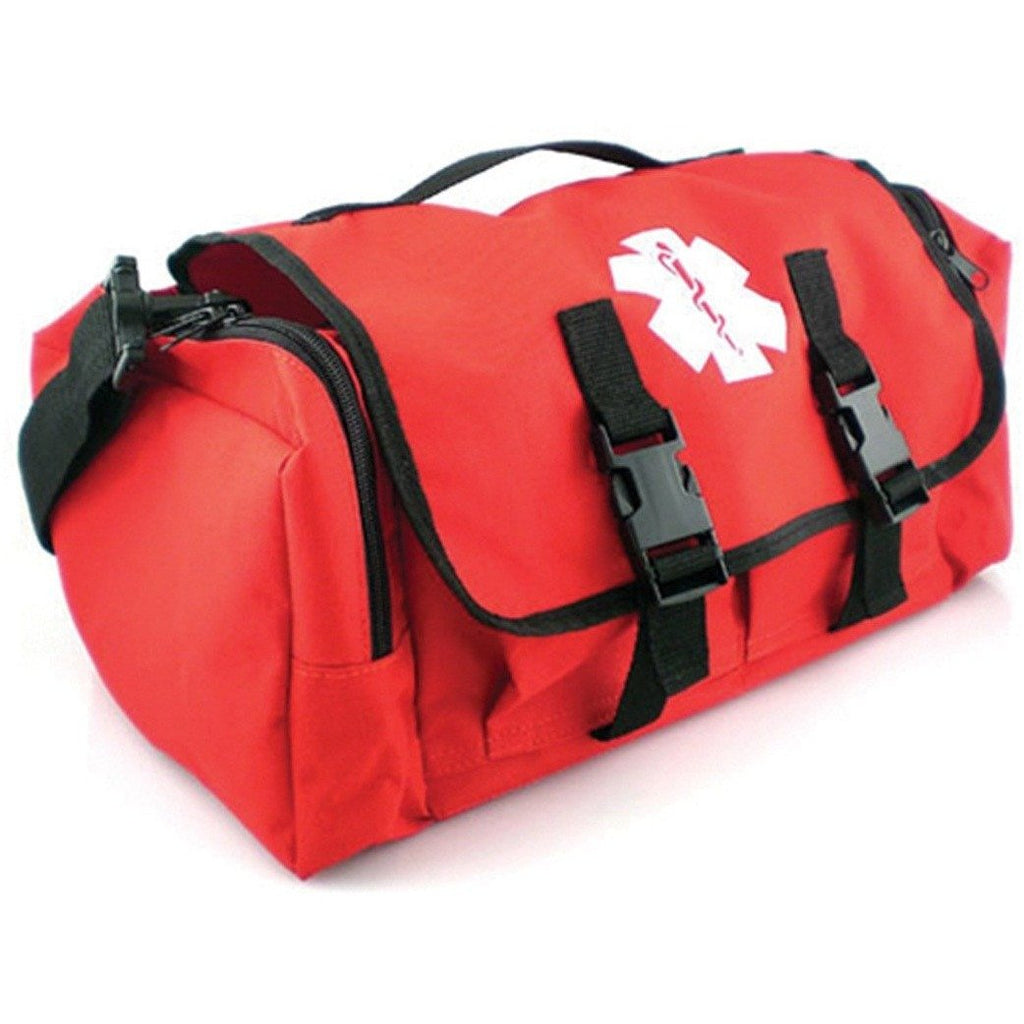 LINE2design First Aid Responder Emergency Star of Life Logo Medical EMS Bag with Zippered Pockets & Shoulder Straps - LINE2EMS - Medical Equipment Kit