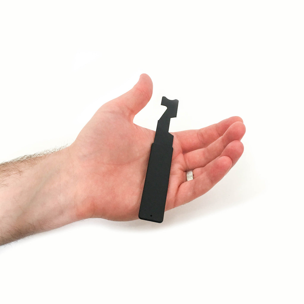 LINE2design Firefighter Shove Knife Lightweight Emergency EMS Public Safety Tool with Black Protective Cover - LINE2EMS - Shove Knife