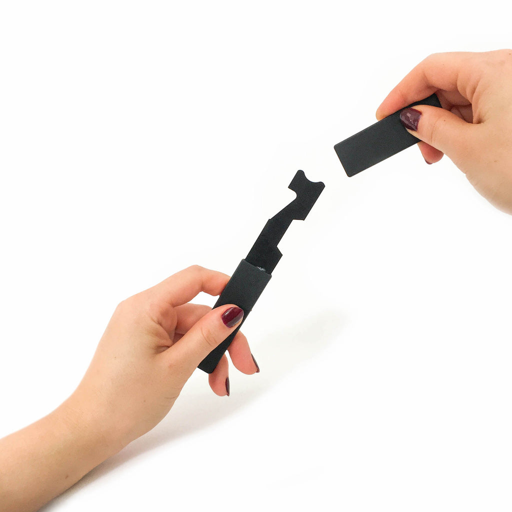 LINE2design Firefighter Shove Knife Lightweight Emergency EMS Public Safety Tool with Black Protective Cover - LINE2EMS - Shove Knife