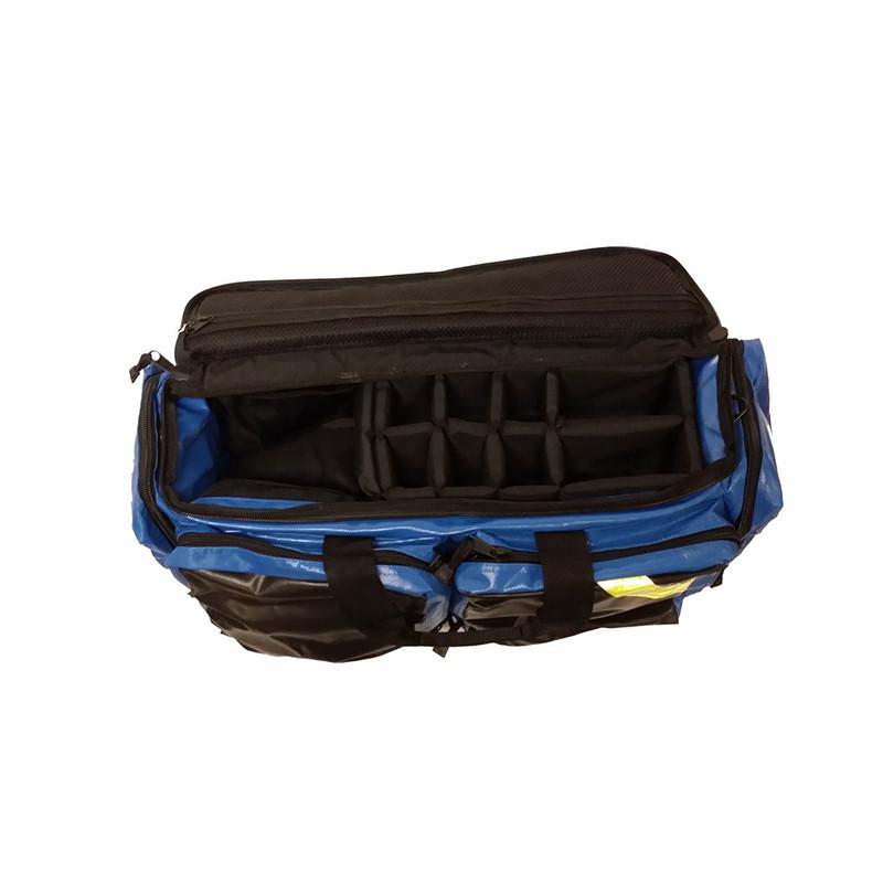 LINE2design First Aid Deluxe EMS Oxygen Medical Bag, All Impervious Fully Padded with Shoulder Straps & Yellow Trim - Royal Blue - LINE2EMS - Oxygen Bags