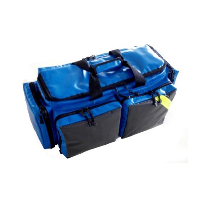 LINE2design First Aid Deluxe EMS Oxygen Medical Bag, All Impervious Fully Padded with Shoulder Straps & Yellow Trim - Royal Blue - LINE2EMS - Oxygen Bags