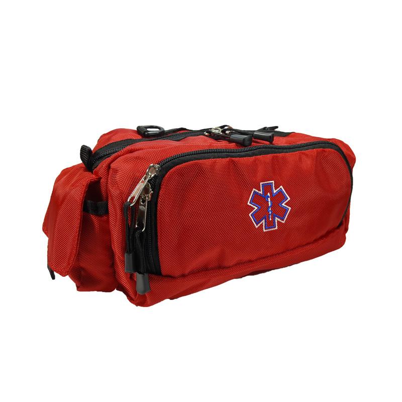 LINE2design Deluxe First Aid Nylon Star of Life Logo Fanny Pack EMT Paramedic Bag With Internal Pockets - LINE2EMS - Equipment Bags & Cases