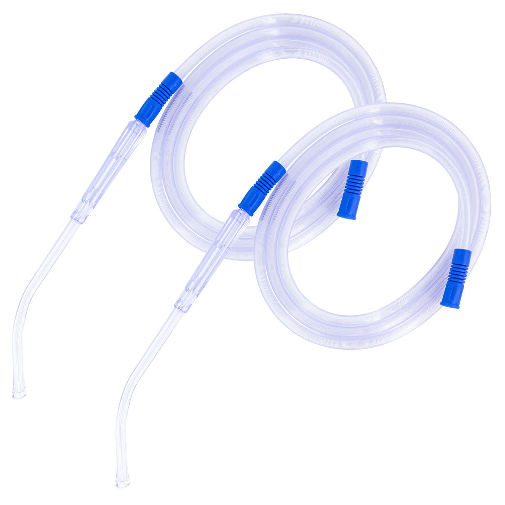 LINE2design Yankauer Oral Suction Clear Tubing Latex Free with Catheter Vented Tips