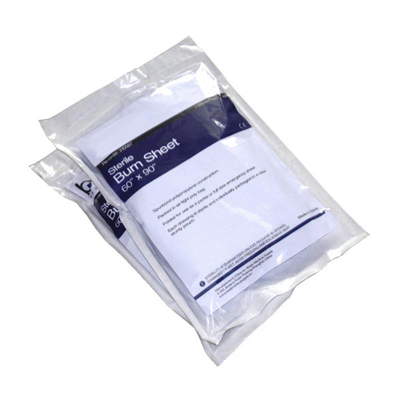 LINE2design Burn Sheets Sterile Laminated Tissue Fibers 80 inch x 90 inch - Blue - LINE2EMS - Burn Sheets