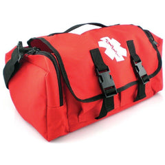 LINE2design First Aid Responder Emergency Star of Life Logo Medical EMS Bag with Zippered Pockets & Shoulder Straps - LINE2EMS - Medical Equipment Kit