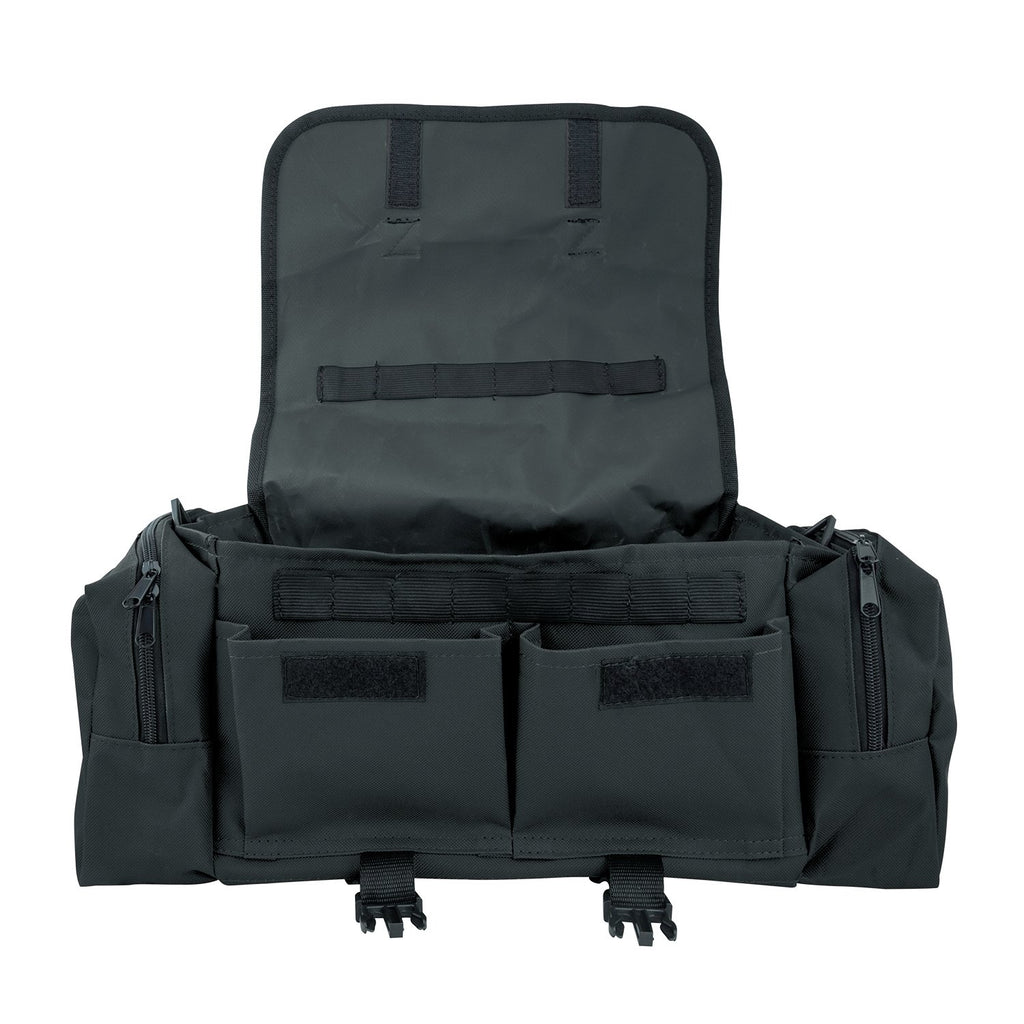 LINE2design First Aid Responder Emergency Star of Life Logo Medical EMS Bag with Zippered Pockets & Shoulder Straps