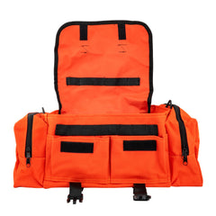 LINE2design First Aid Responder Emergency Star of Life Logo Medical EMS Bag with Zippered Pockets & Shoulder Straps