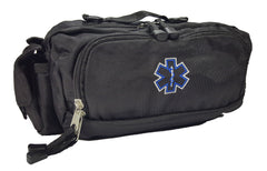 LINE2design Deluxe First Aid Nylon Star of Life Logo Fanny Pack EMT Paramedic Bag With Internal Pockets - LINE2EMS - Equipment Bags & Cases