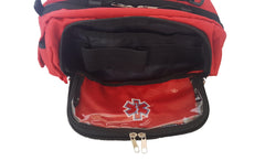 LINE2design Deluxe First Aid Nylon Star of Life Logo Fanny Pack EMT Paramedic Bag With Internal Pockets - LINE2EMS - Equipment Bags & Cases