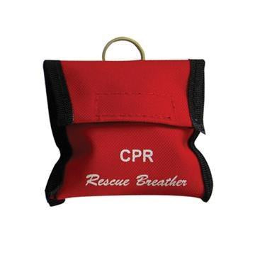 LINE2design Emergency Rescue CPR Face Shield Keychain Kit with Pouch- Red - LINE2EMS - CPR Keychains