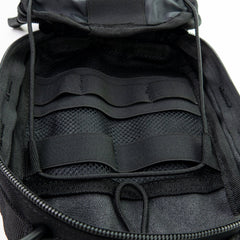 LINE2design MOLLE Pouch, Emergency Medical, Trauma Stop Bleeding Bag, Gunshot Trauma Stop Bleeding Bag for First Aid (IFAK), Utility Pouch, includes USA Patch - Black