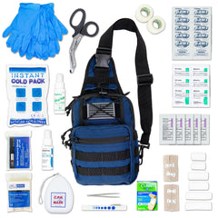 LINE2design Sling MOLLE Backpack First Aid Kit, Stop Bleeding First Aid Kit